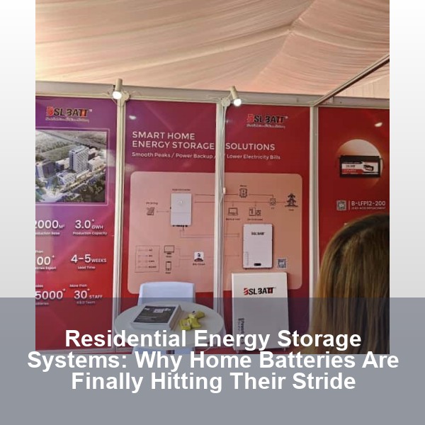 Residential Energy Storage Systems: Why Home Batteries Are Finally Hitting Their Stride